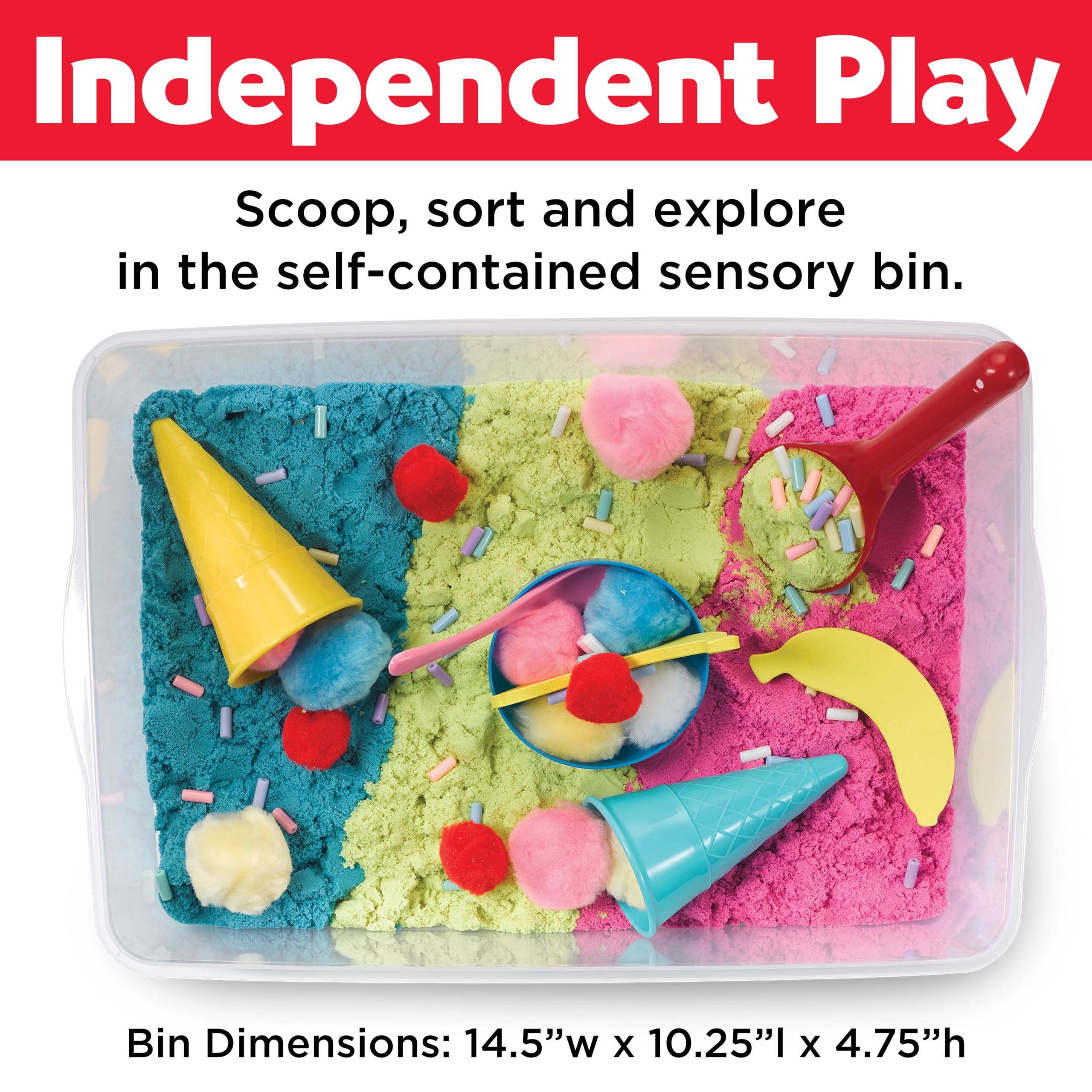 Creativity for Kids reusable storage bin with lid that simplifies cleanup and organization