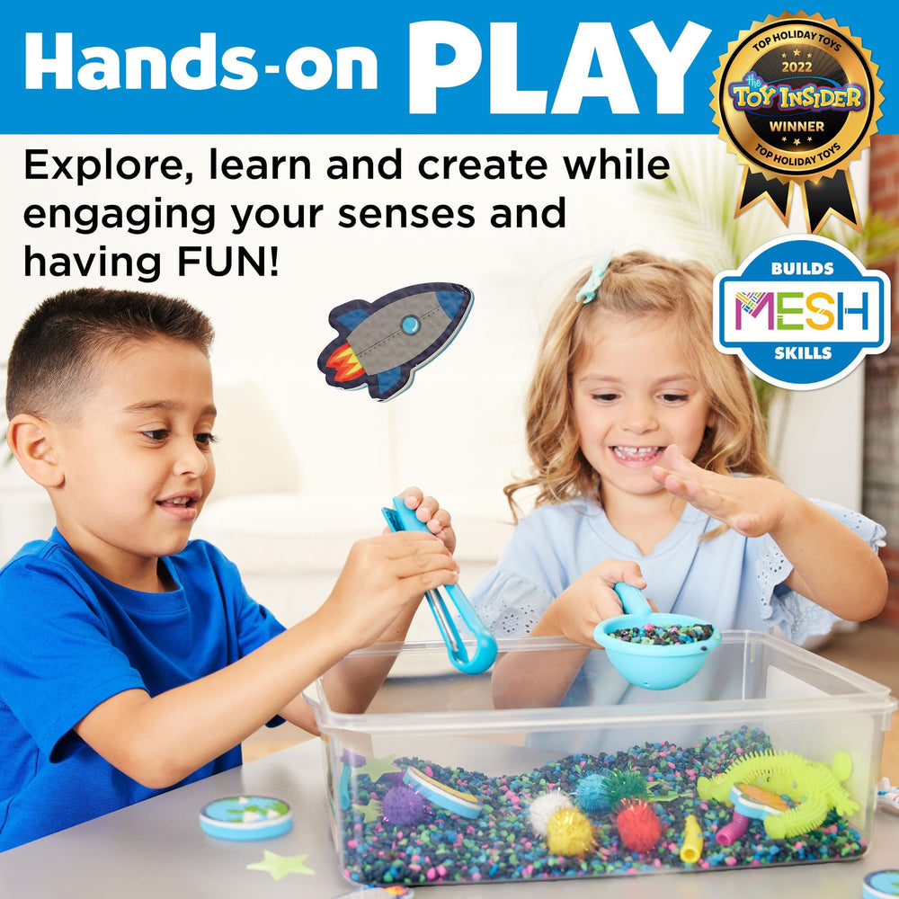 Creativity for Kids figuras espaciales mostrando detalles seguros