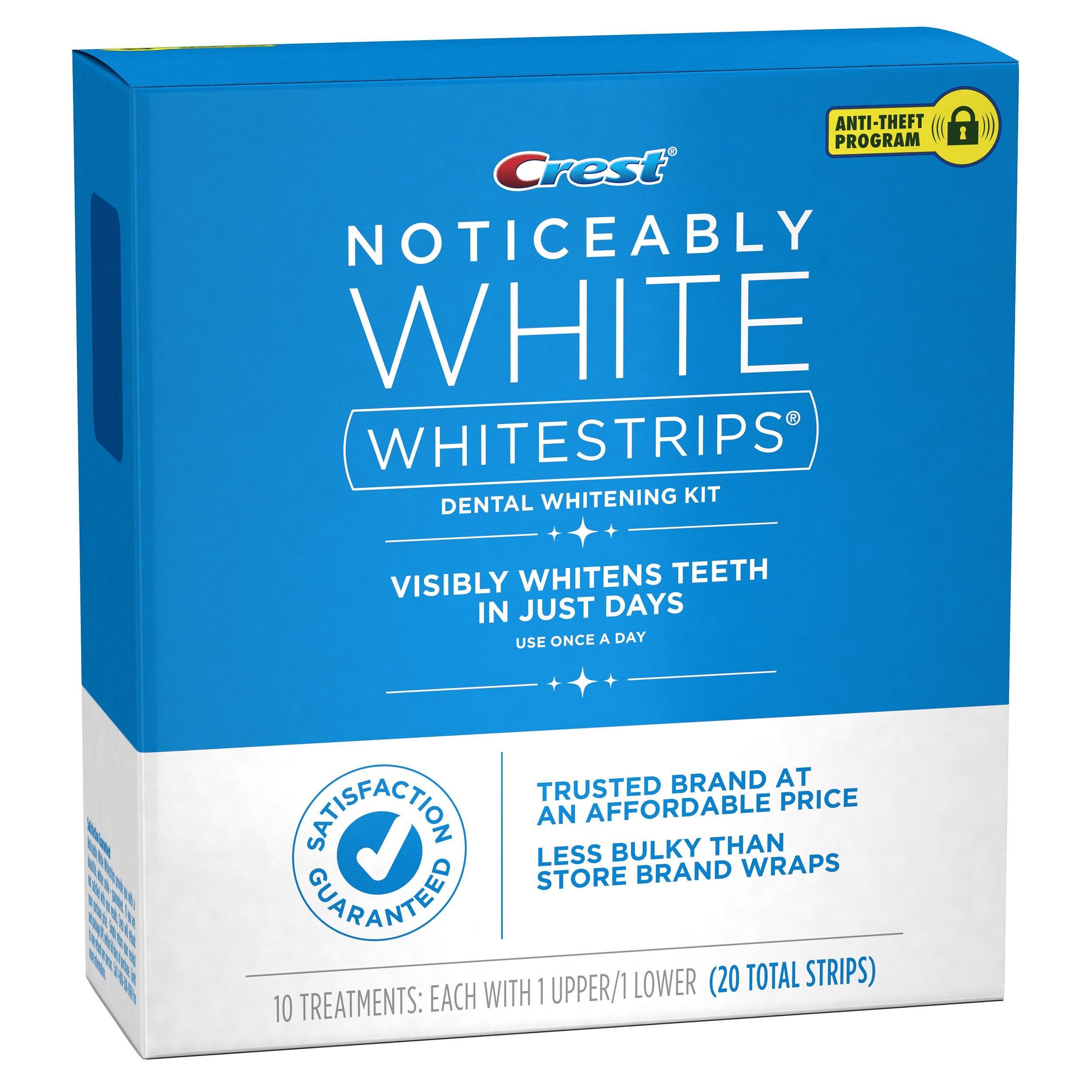 Crest etiqueta con ingredientes y seguridad para el esmalte visible