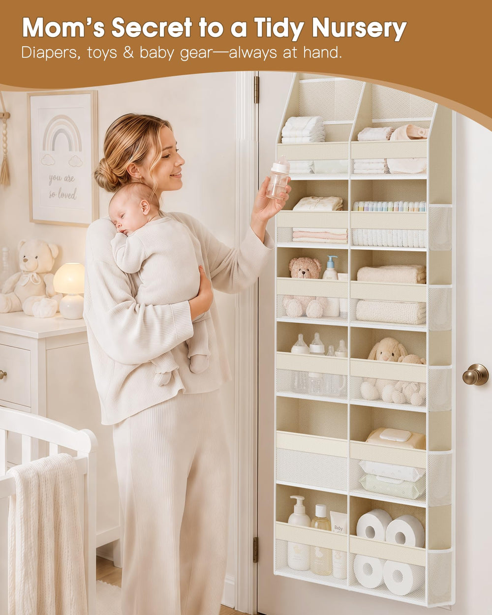 Criusia bolsillos laterales múltiples para pequeños accesorios y fácil acceso