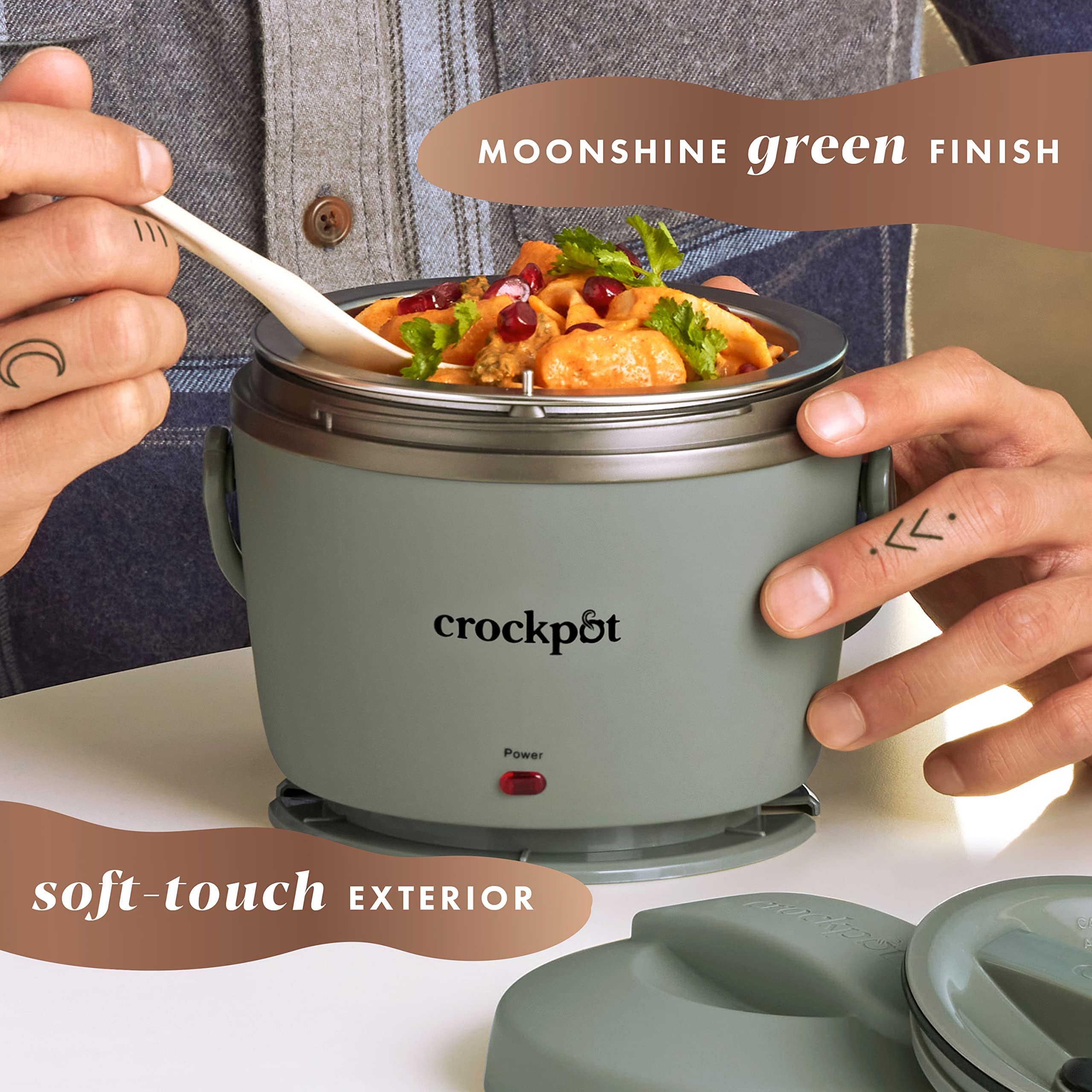Crock-Pot recubrimiento soft-touch que facilita agarre cómodo y antideslizante