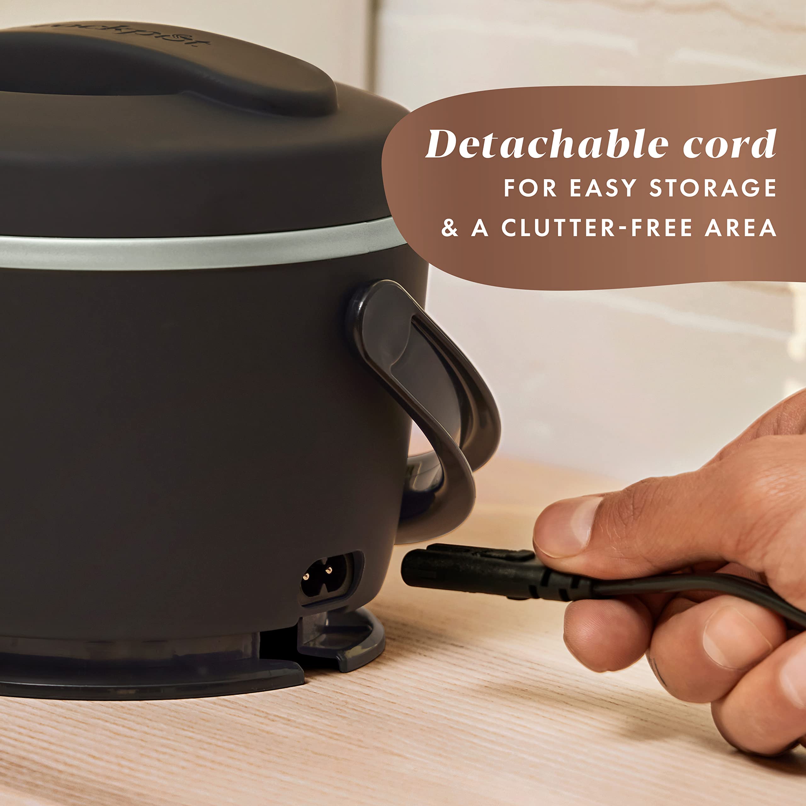 Crock-Pot cubeta interior de acero inoxidable que facilita el calentado