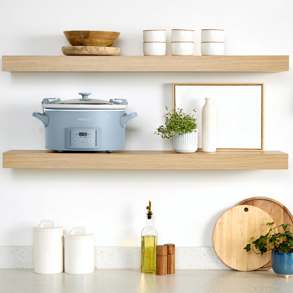 Crock-Pot con tapa Cook & Carry en primer plano que evita derrames