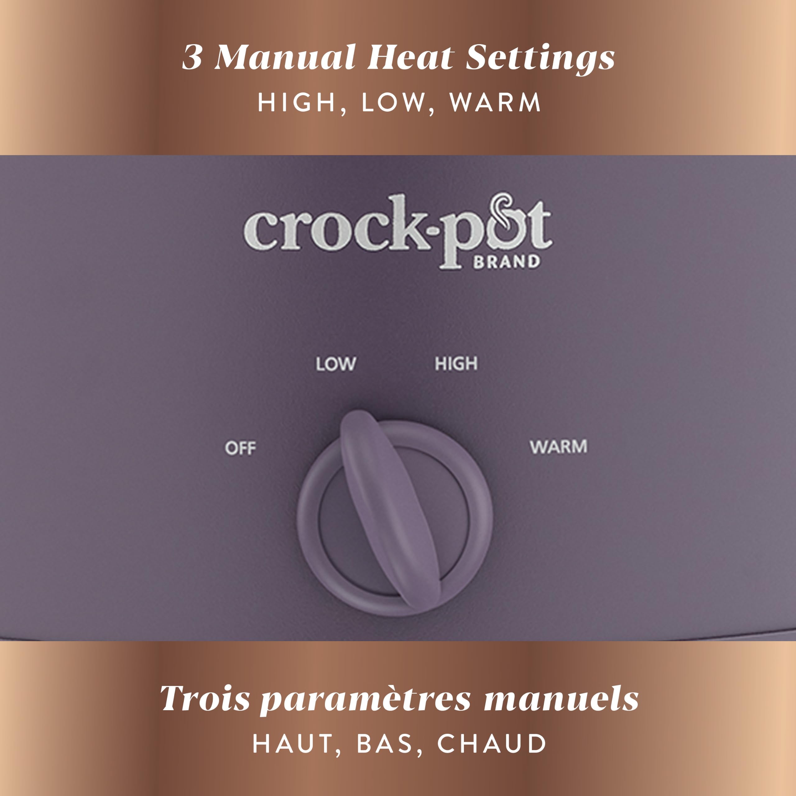 Crock-Pot cuenco stoneware Purple Potato removible y apto para horno