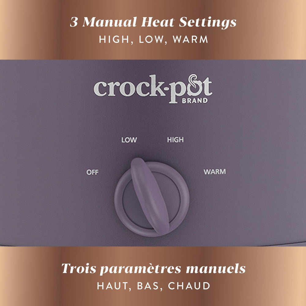 Crock-Pot cuenco stoneware Purple Potato removible y apto para horno