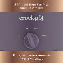 Crock-Pot cuenco stoneware Purple Potato removible y apto para horno