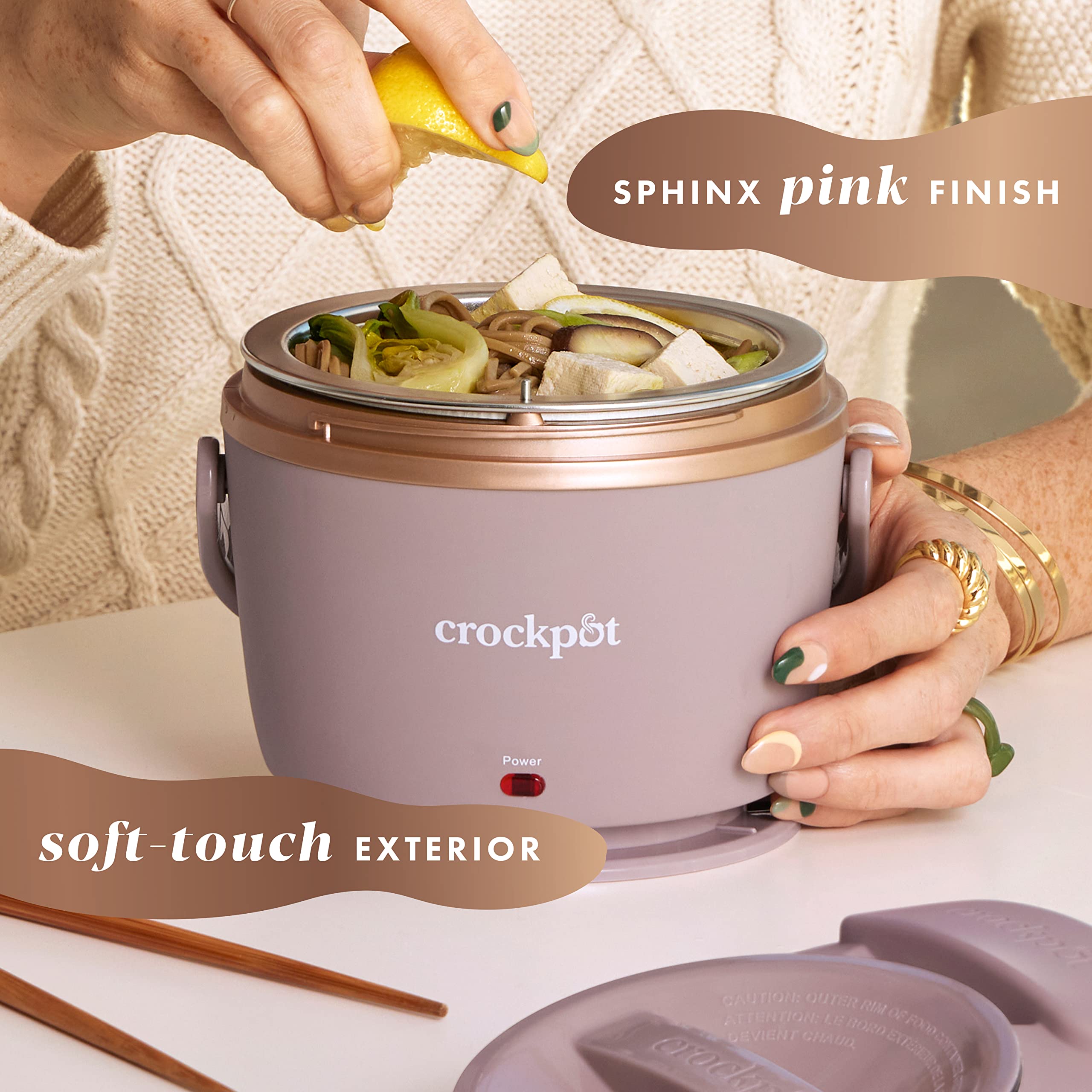 Crock-Pot base con cordón desmontable para guardar sin enredos