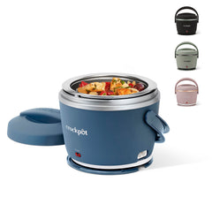 Crock-Pot vista frontal de la fiambrera portátil con diseño elegante y práctico
