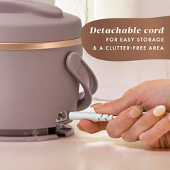 Crock-Pot recipiente interno con sopa caliente listo para comer
