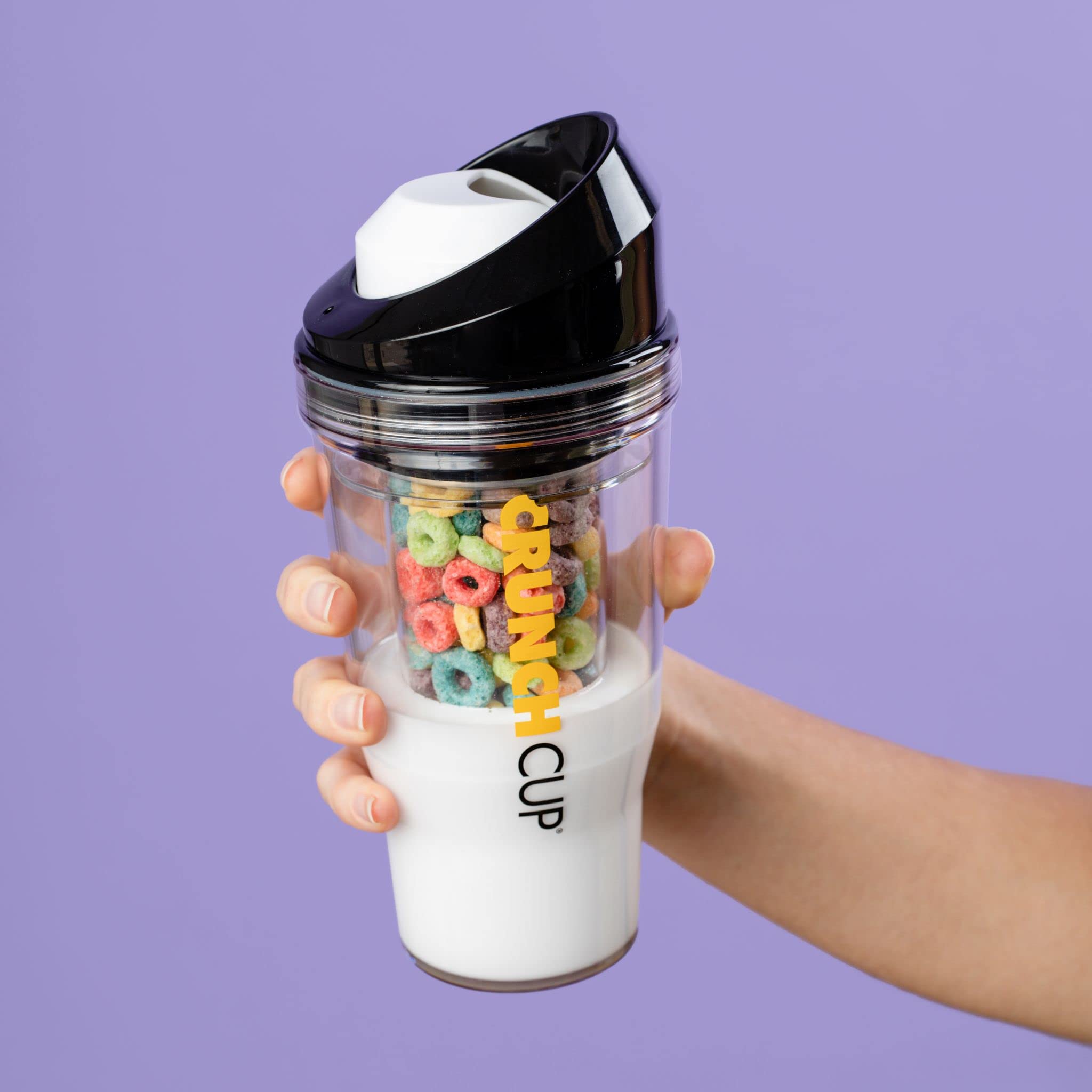 CRUNCHCUP plástico resistente y superficie lisa, fácil limpieza y duradero