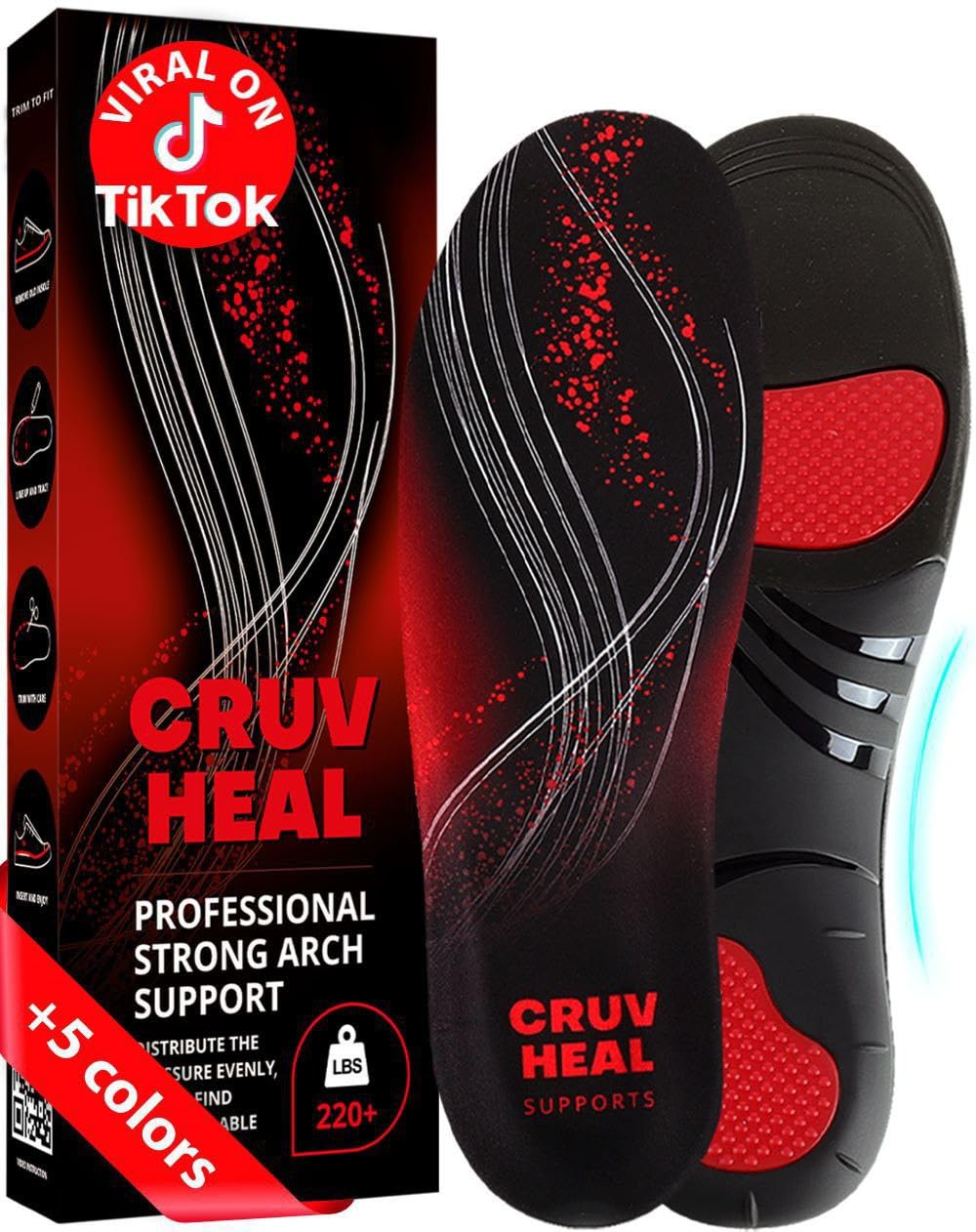 CRUVHEAL frente del empaque mostrando soporte y talla L