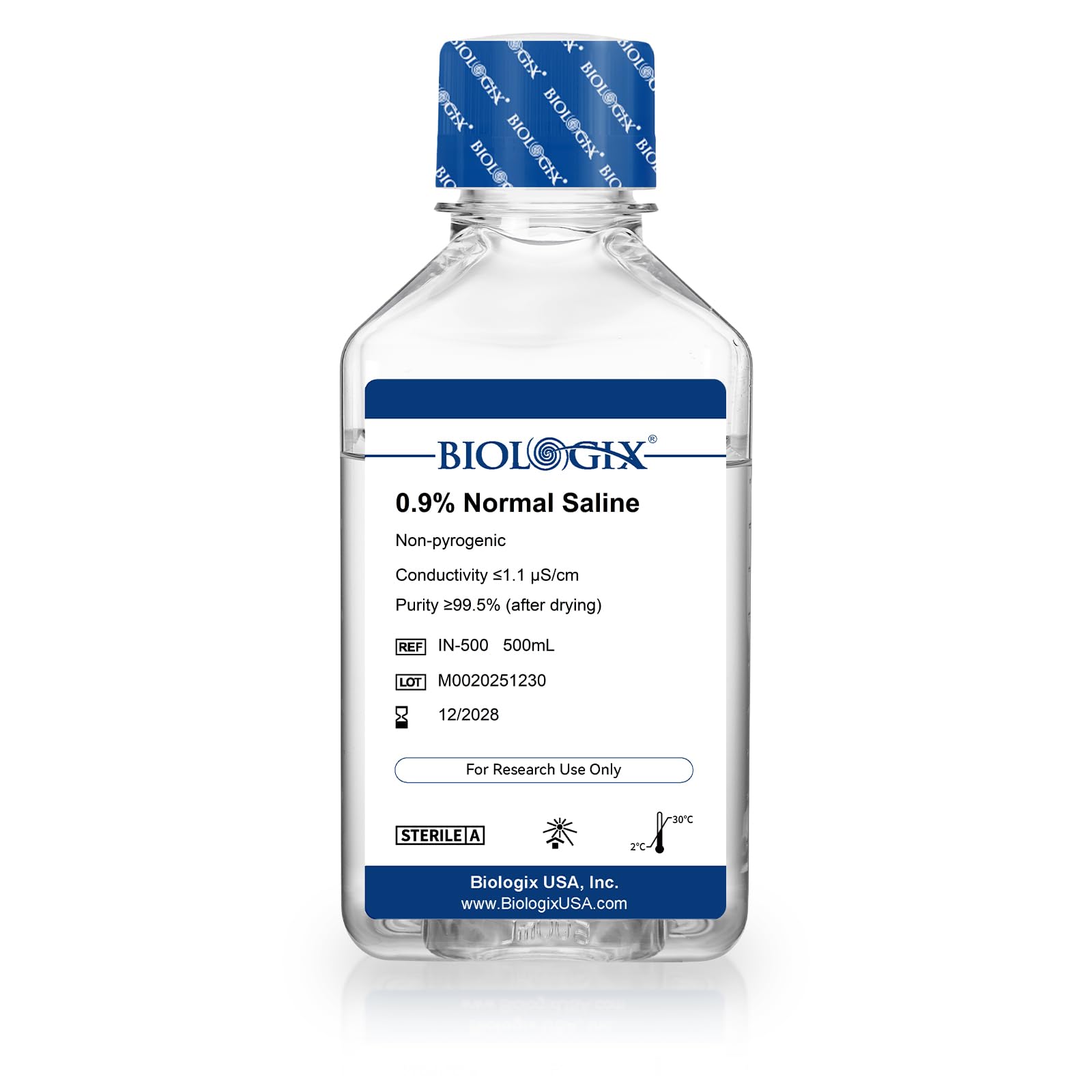 CryoKing botella frontal 500 mL mostrando formato y pureza