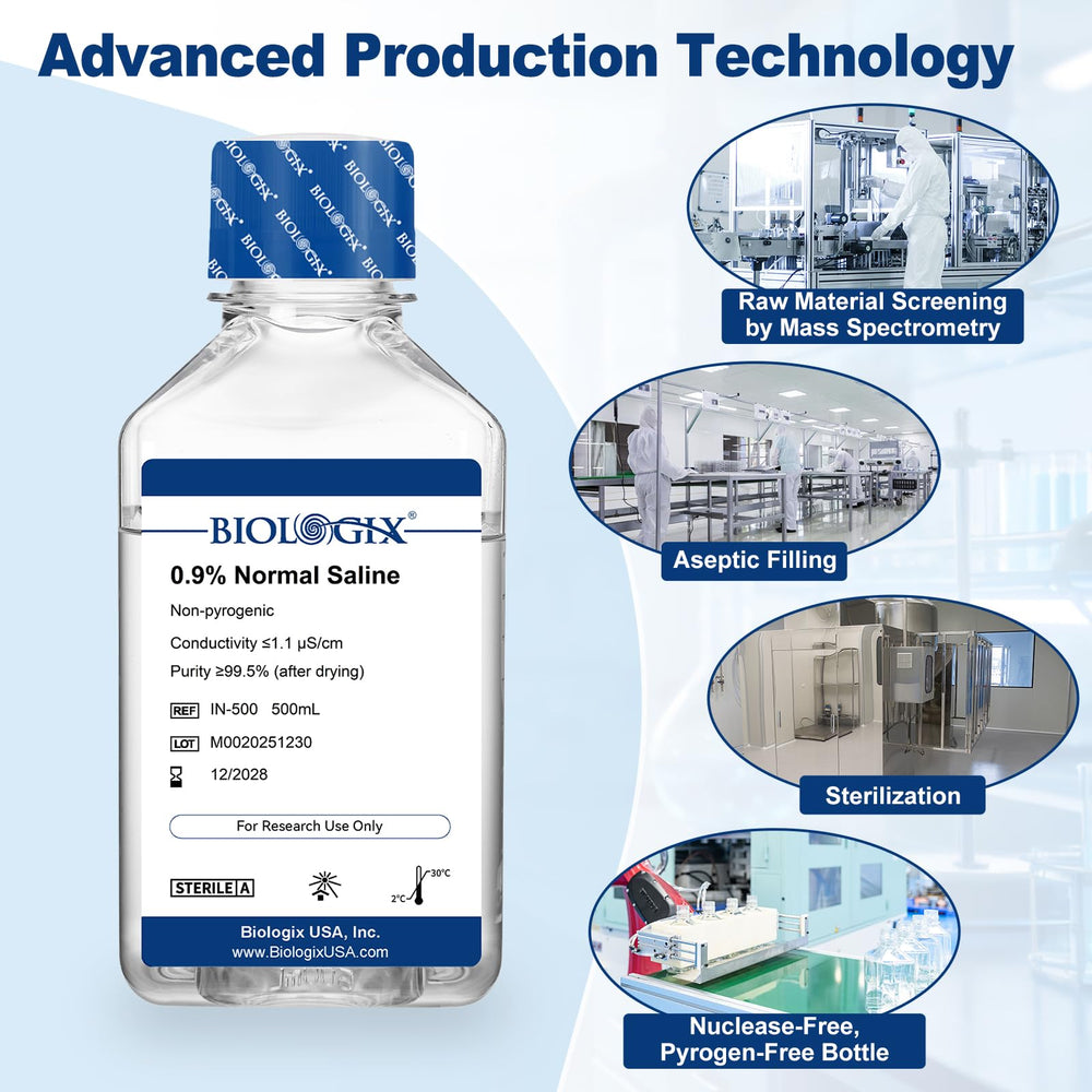 CryoKing envase con sello de calidad que reduce endotoxinas