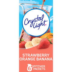 Crystal Light frente del empaque mostrando cantidad y sabor beneficios prácticos