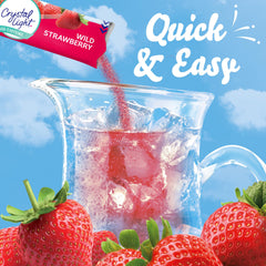 Crystal Light polvo en primer plano mostrando textura y disolución rápida