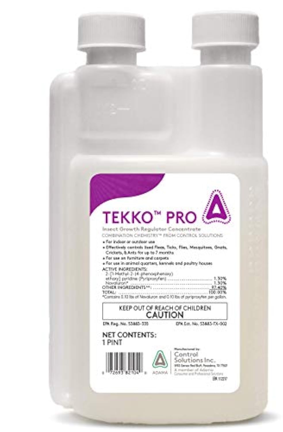 CSI Tekko Pro frasco frontal mostrando etiqueta clara y uso profesional