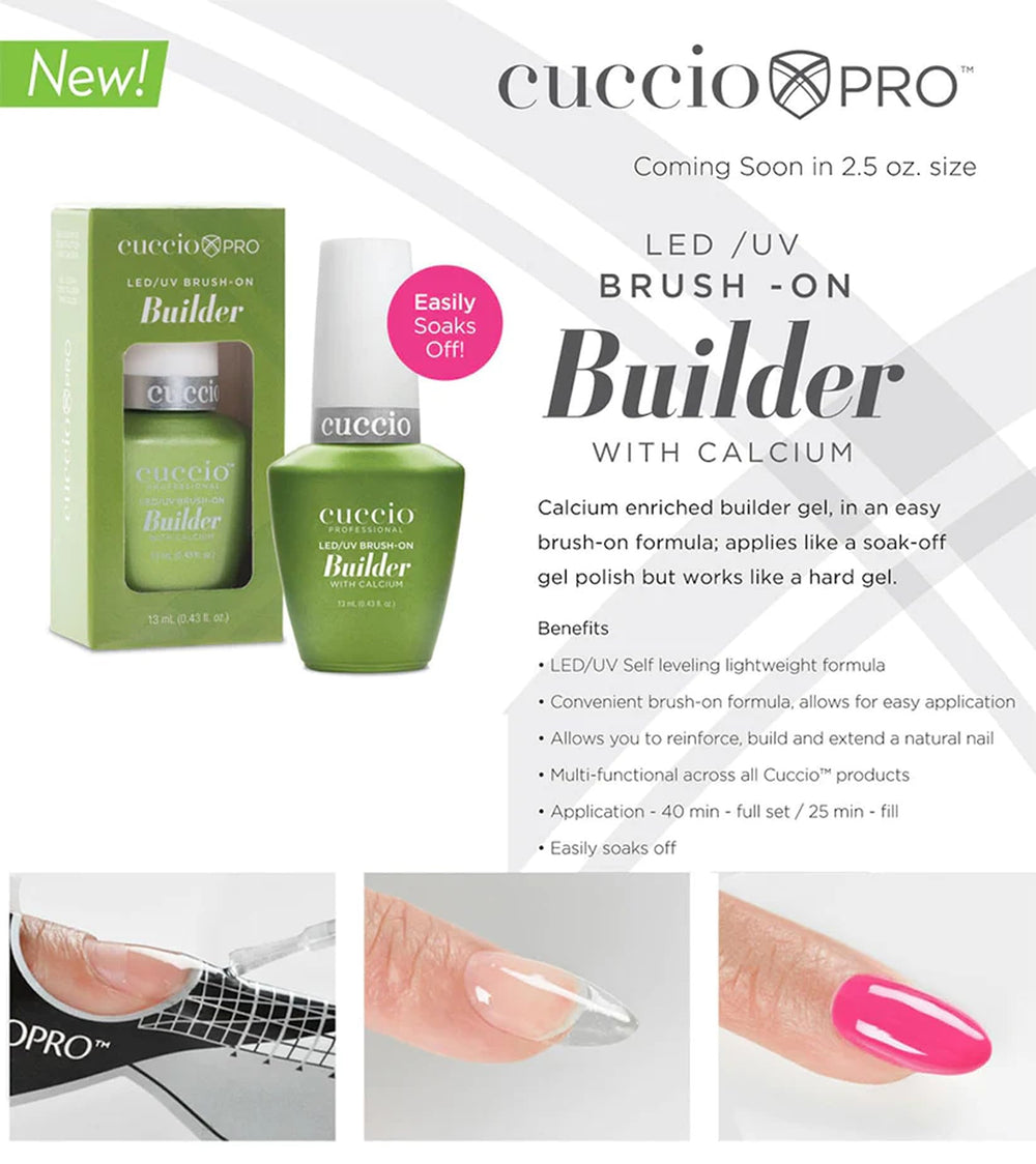 Cuccio gel esculpido con nail form mostrando forma y resistencia