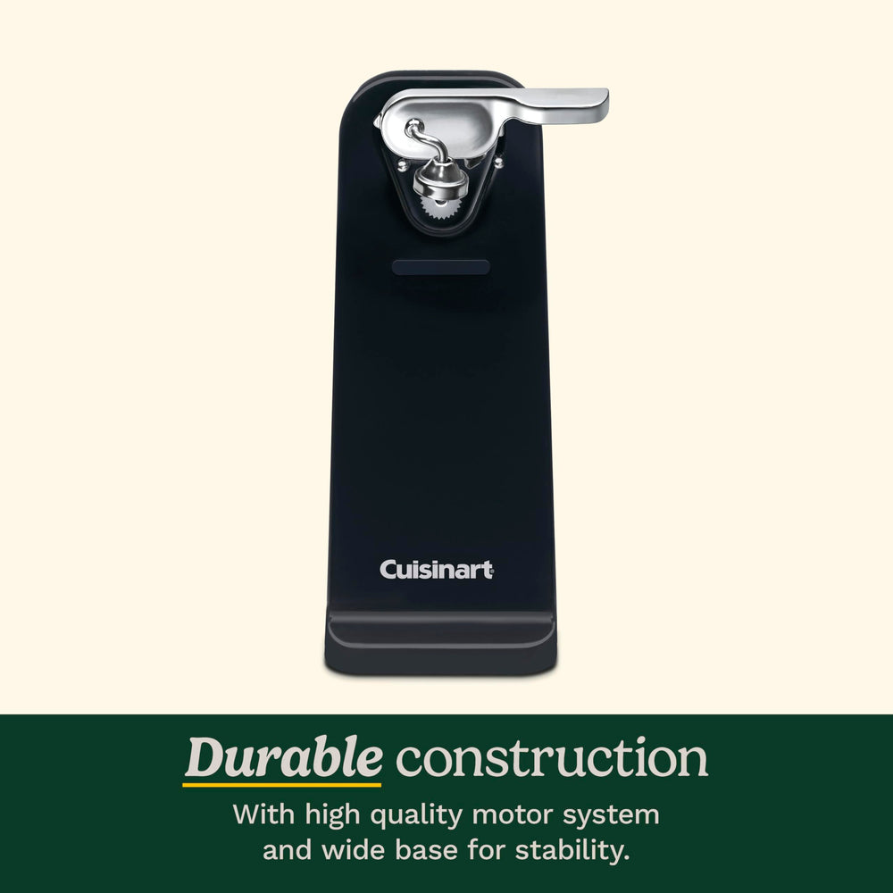 Cuisinart abrelatas colocado en encimera en cocina moderna, ahorro de espacio y accesibilidad