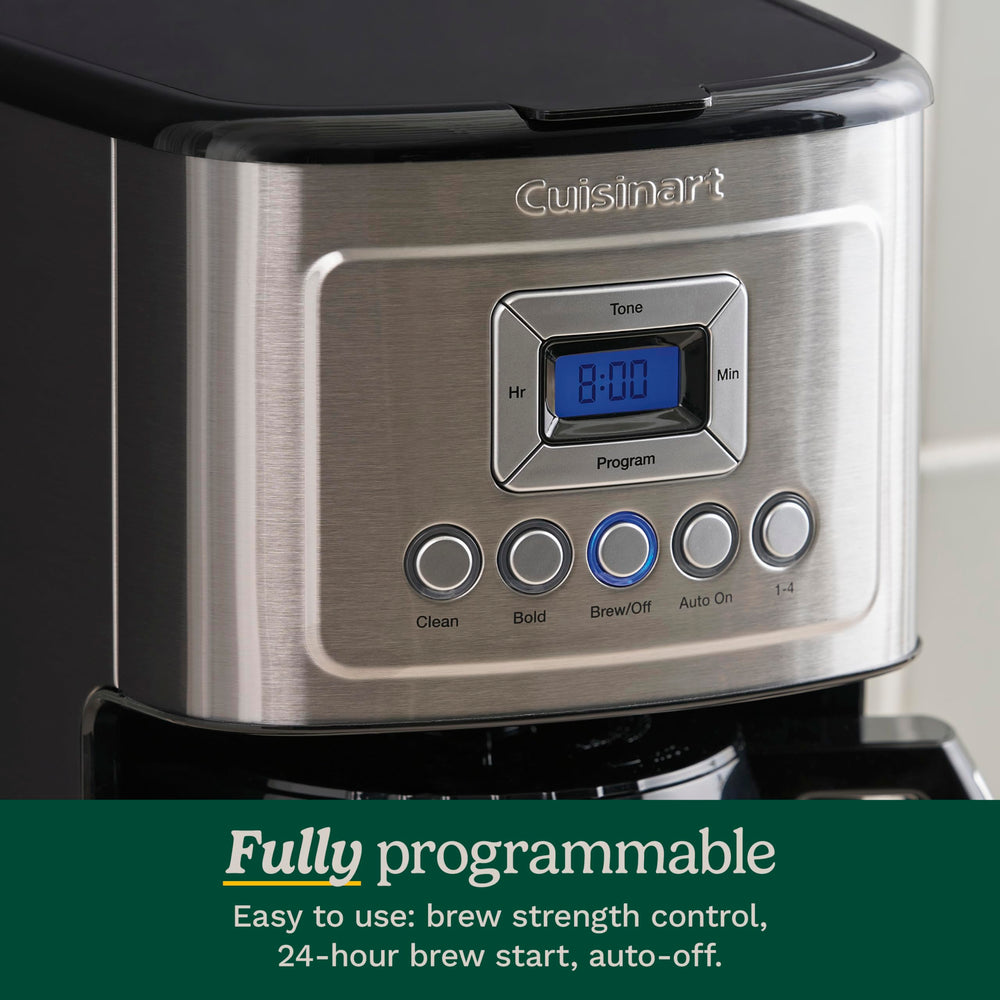 Cuisinart función Brew Pause permitiendo servir una taza antes de terminar
