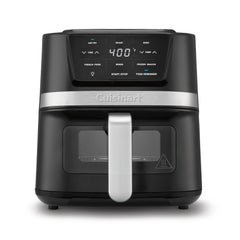 Cuisinart frente acero inoxidable mostrando diseño compacto y ahorro de espacio