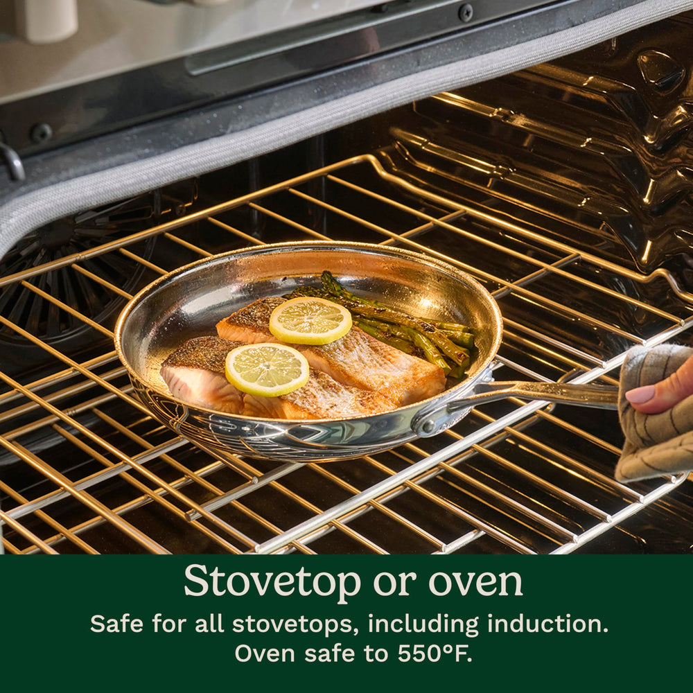 Cuisinart base encapsulada de aluminio para calor uniforme y cocción precisa