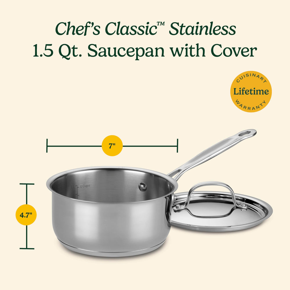 Cuisinart cazo junto a cuchara para comparar tamaño y capacidad práctica