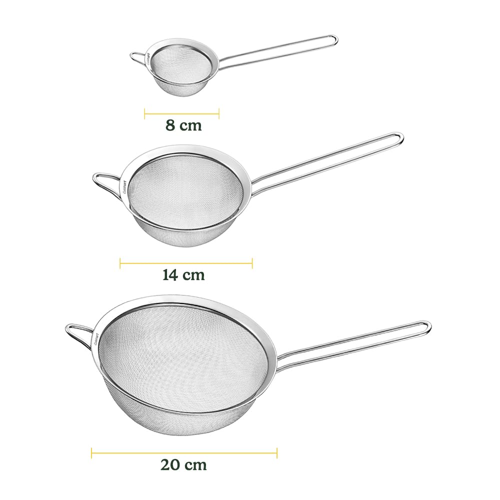 Cuisinart detalle malla fina para colar y tamizar con precisión