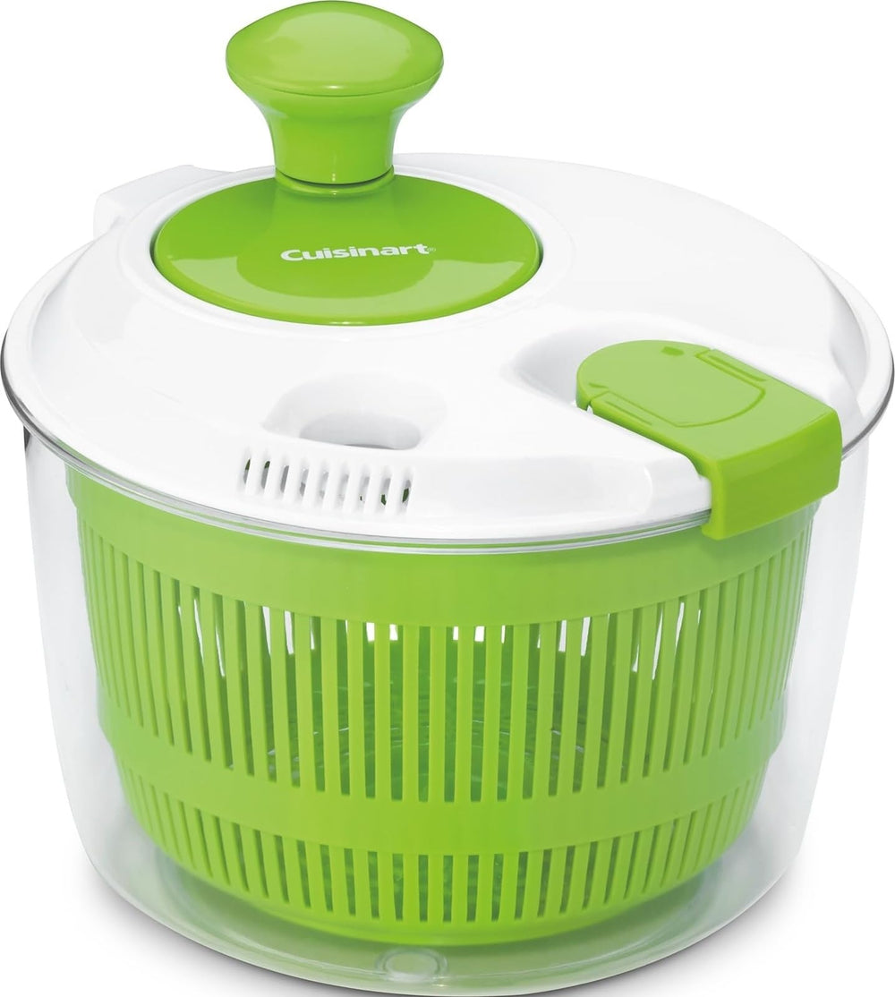 Cuisinart vista frontal del salad spinner, práctico y compacto