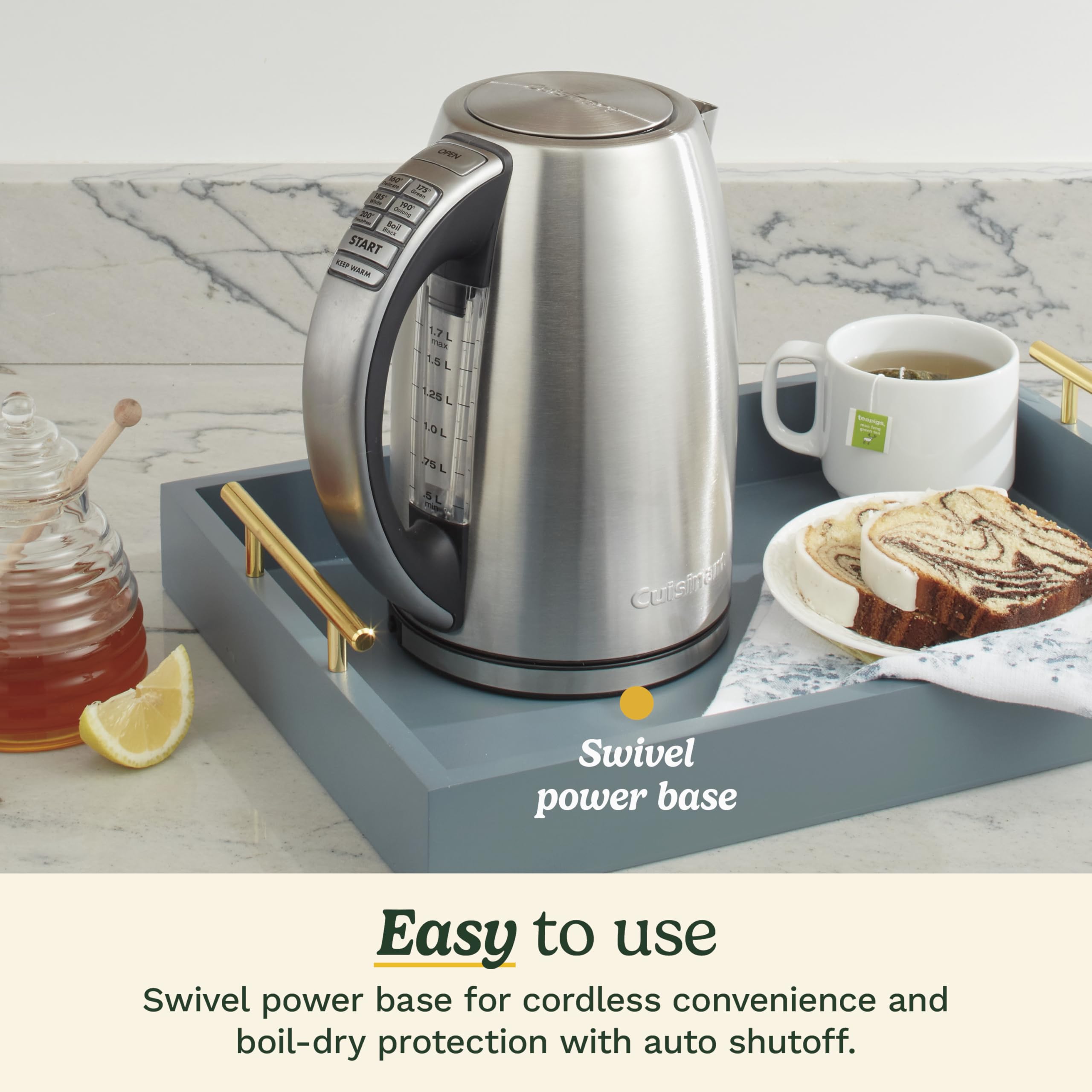 Cuisinart filtro desmontable y lavable que reduce acumulación mineral