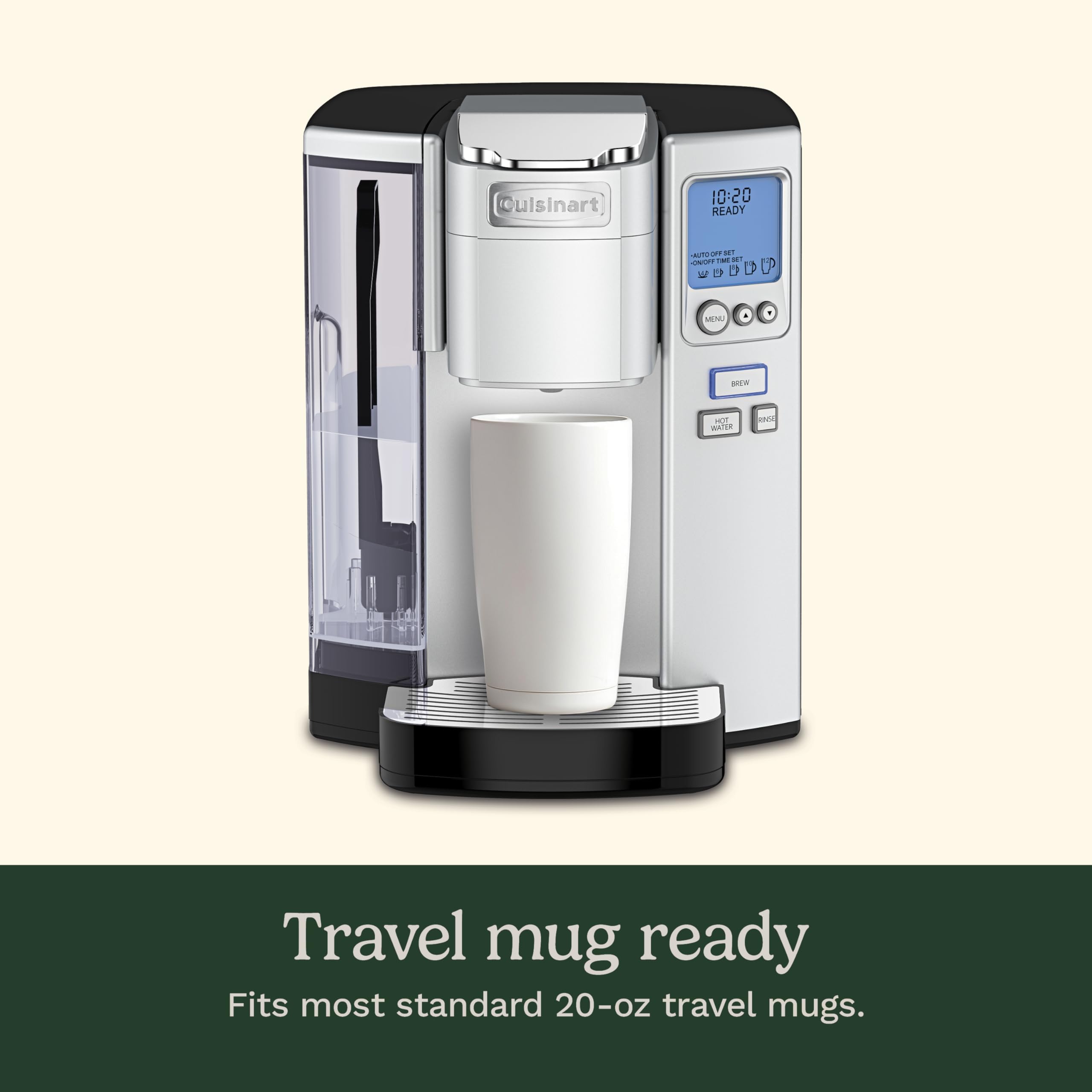 Cuisinart filtro reutilizable HomeBarista mostrando ahorro y compatibilidad con café molido