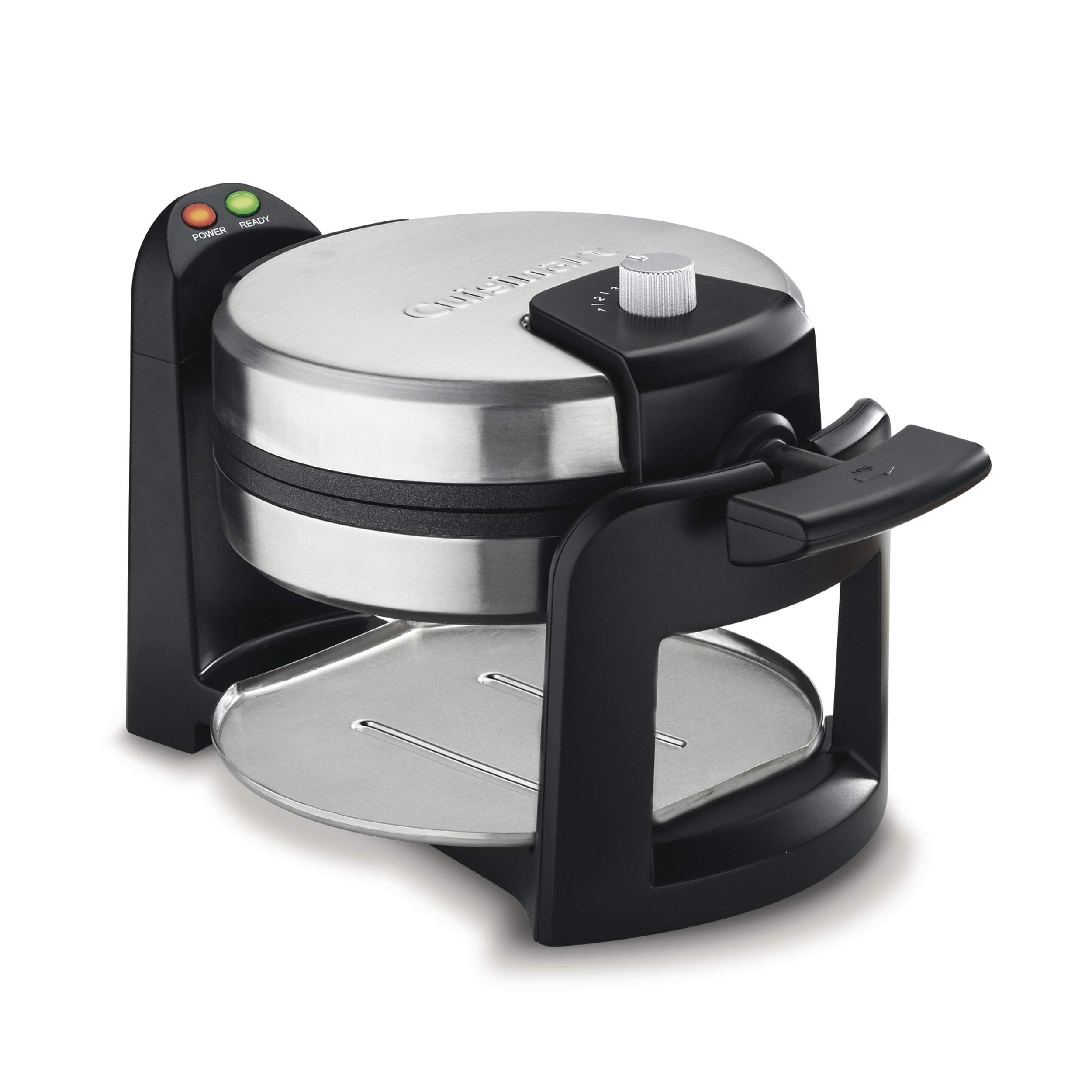 Cuisinart vista frontal del aparato, diseño acero inoxidable y operación fácil
