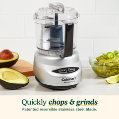 Cuisinart detalle de la cuchilla reversible de acero inoxidable para picar y triturar eficazmente