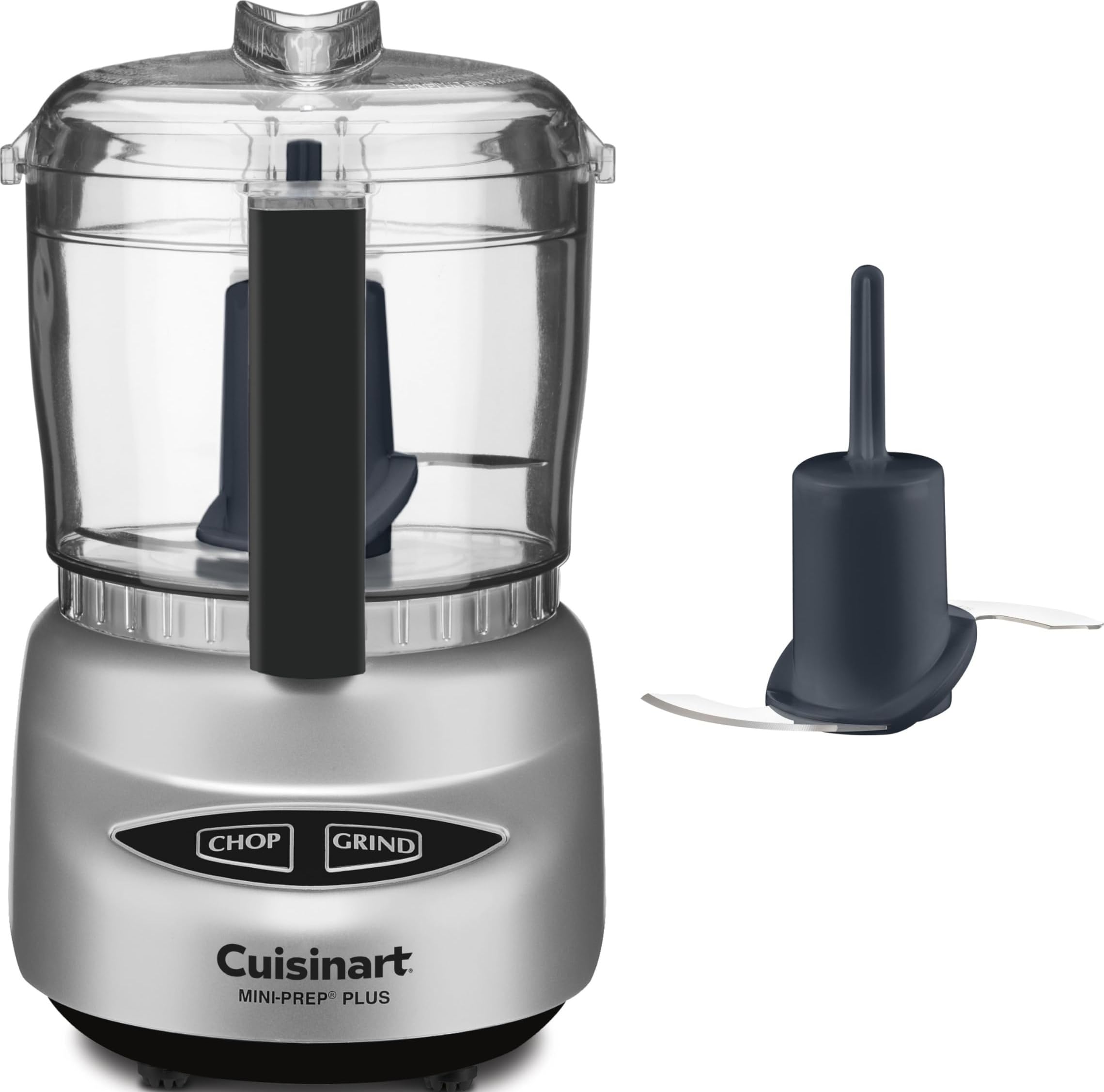 Cuisinart vista frontal del Mini-Prep Plus mostrando control compacto y beneficio ahorro de espacio