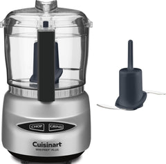 Cuisinart vista frontal del Mini-Prep Plus mostrando control compacto y beneficio ahorro de espacio