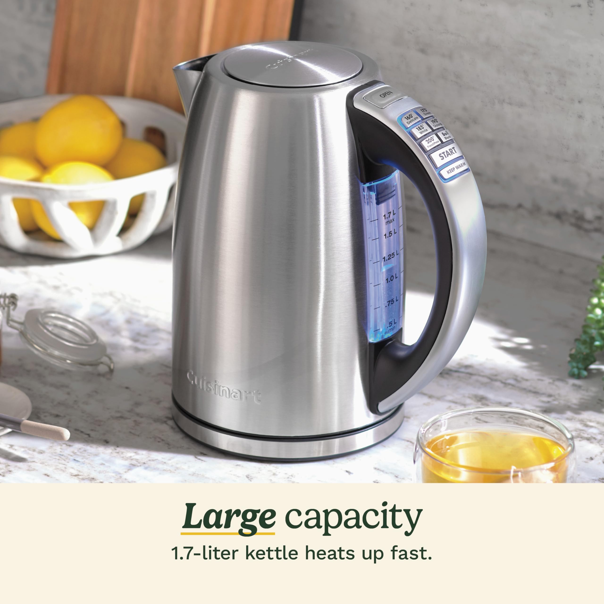 Cuisinart pico diseñado anti-goteo que facilita un vertido limpio