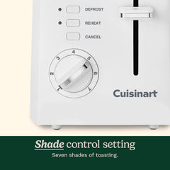 Cuisinart primer plano de ranuras anchas, admite bagels y panes gruesos