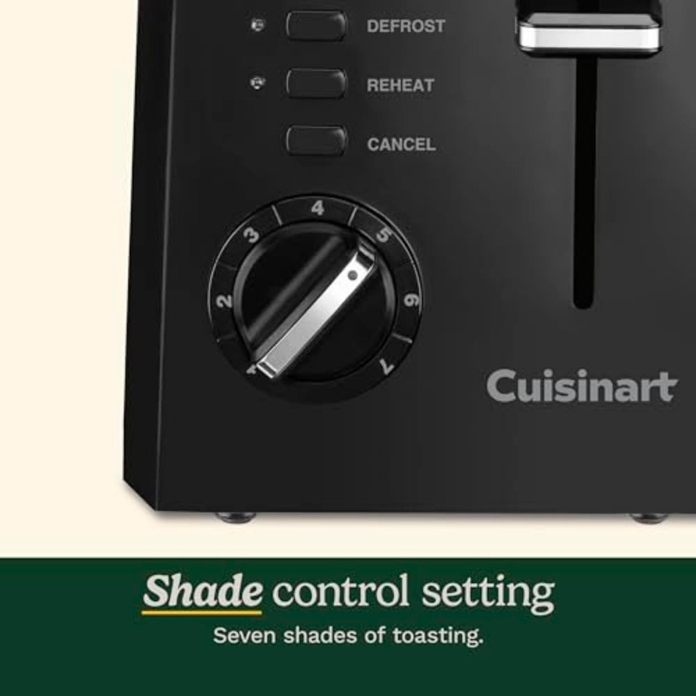 Cuisinart detalle ranuras anchas, acepta bagels y panes gruesos