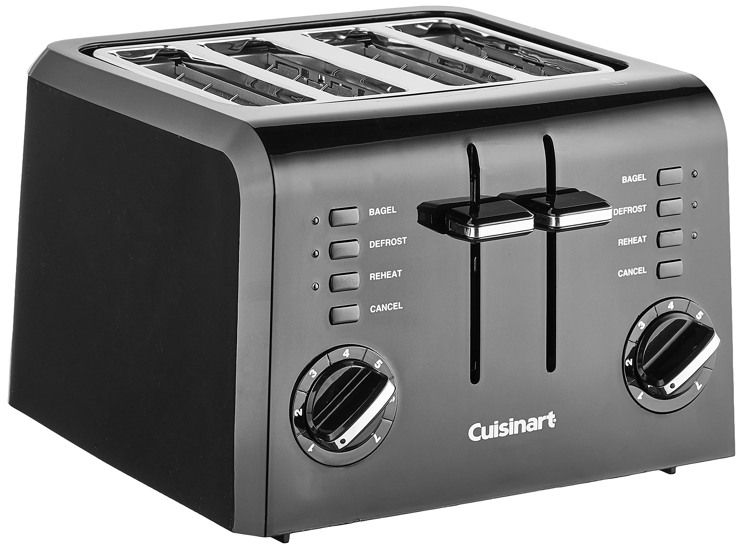 Cuisinart vista frontal compacto y elegante para ahorrar espacio