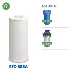 Culligan primer plano del carbón granular mostrando filtración efectiva