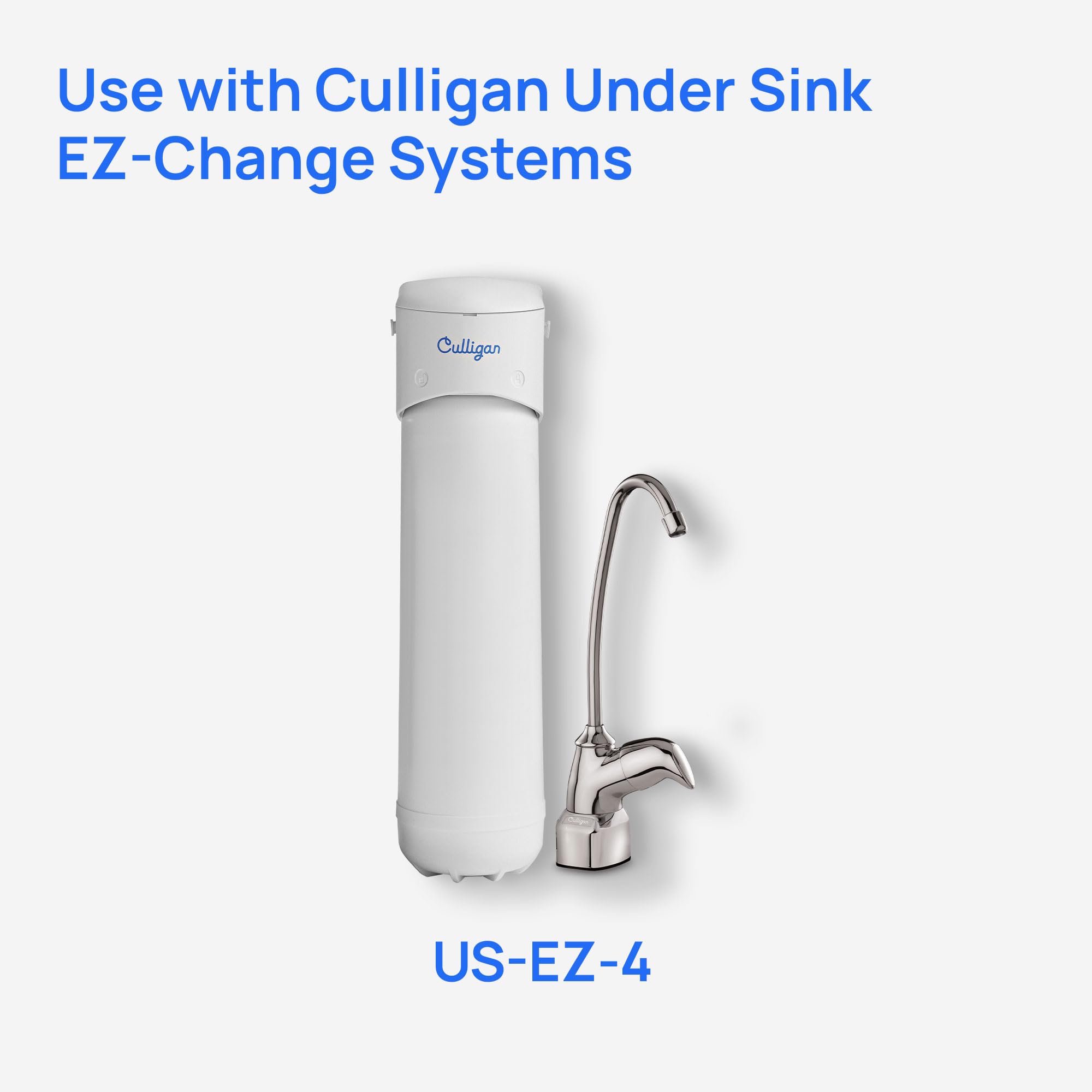 Culligan RC-EZ-4 primer plano del medio filtrante mostrando capas y eficacia