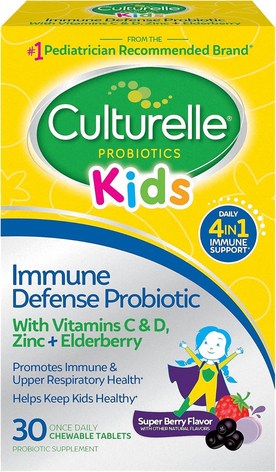 Culturelle empaque frontal mostrando nombre y cantidad, confianza para padres