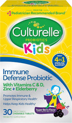 Culturelle empaque frontal mostrando nombre y cantidad, confianza para padres