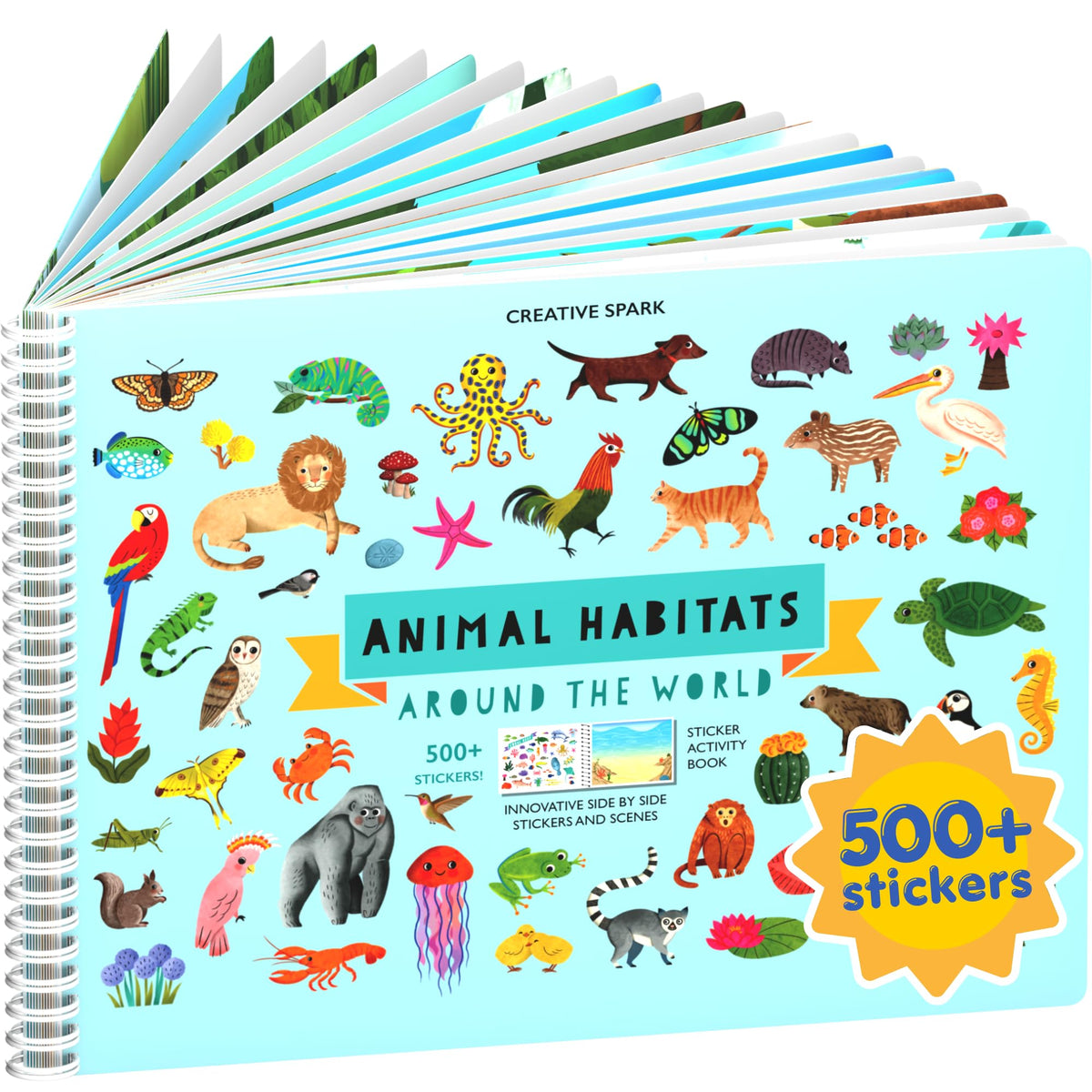 CUPKIN portada del libro con hábitats y más de 500 pegatinas visible