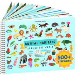 CUPKIN portada del libro con hábitats y más de 500 pegatinas visible