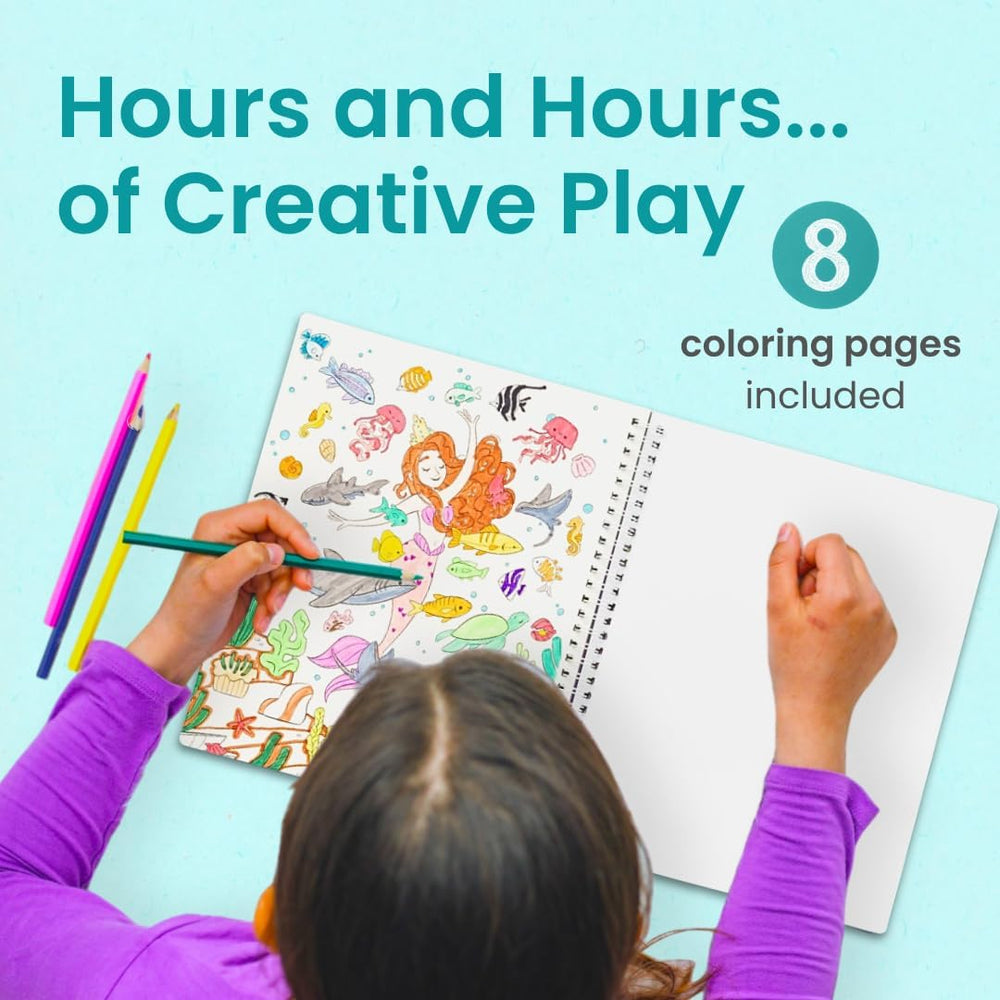 CUPKIN detalle del papel y colores para colorear que aceptan lápices y ceras
