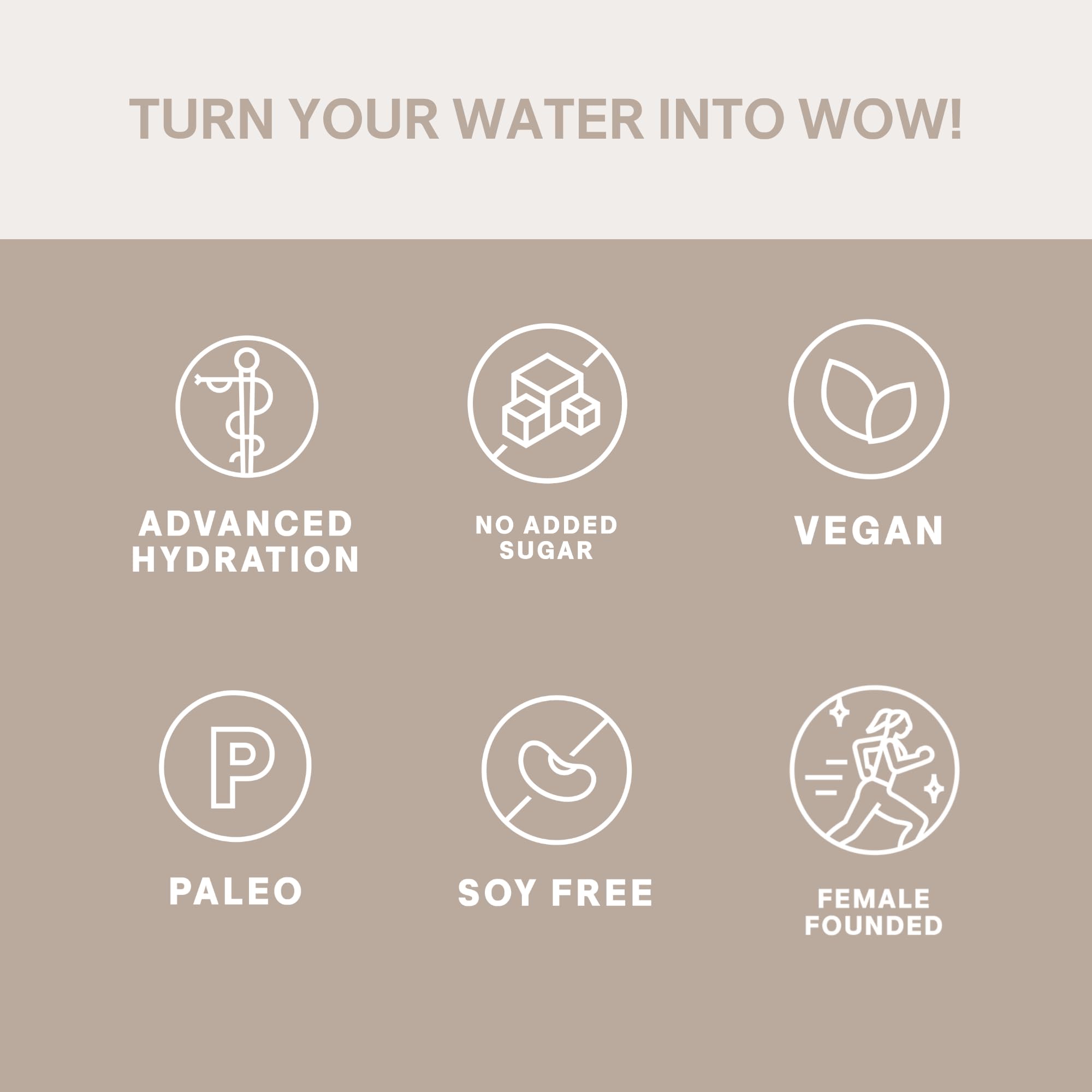 Cure Hydration sobre junto a objetos cotidianos para apreciar tamaño y portabilidad