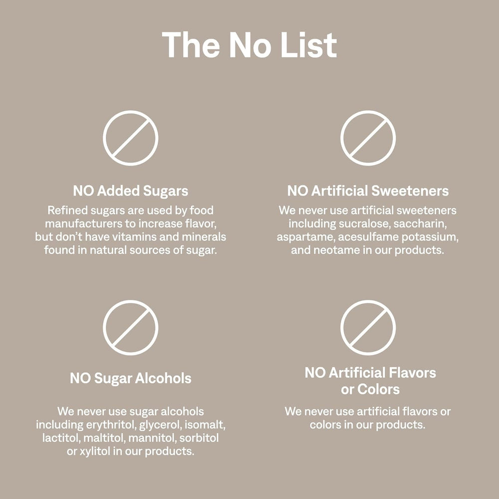 Cure Hydration etiqueta con ingredientes y certificaciones útiles para dietas especiales