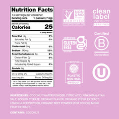 Single Cure Hydration watermelon packet beside a water bottle for convenience