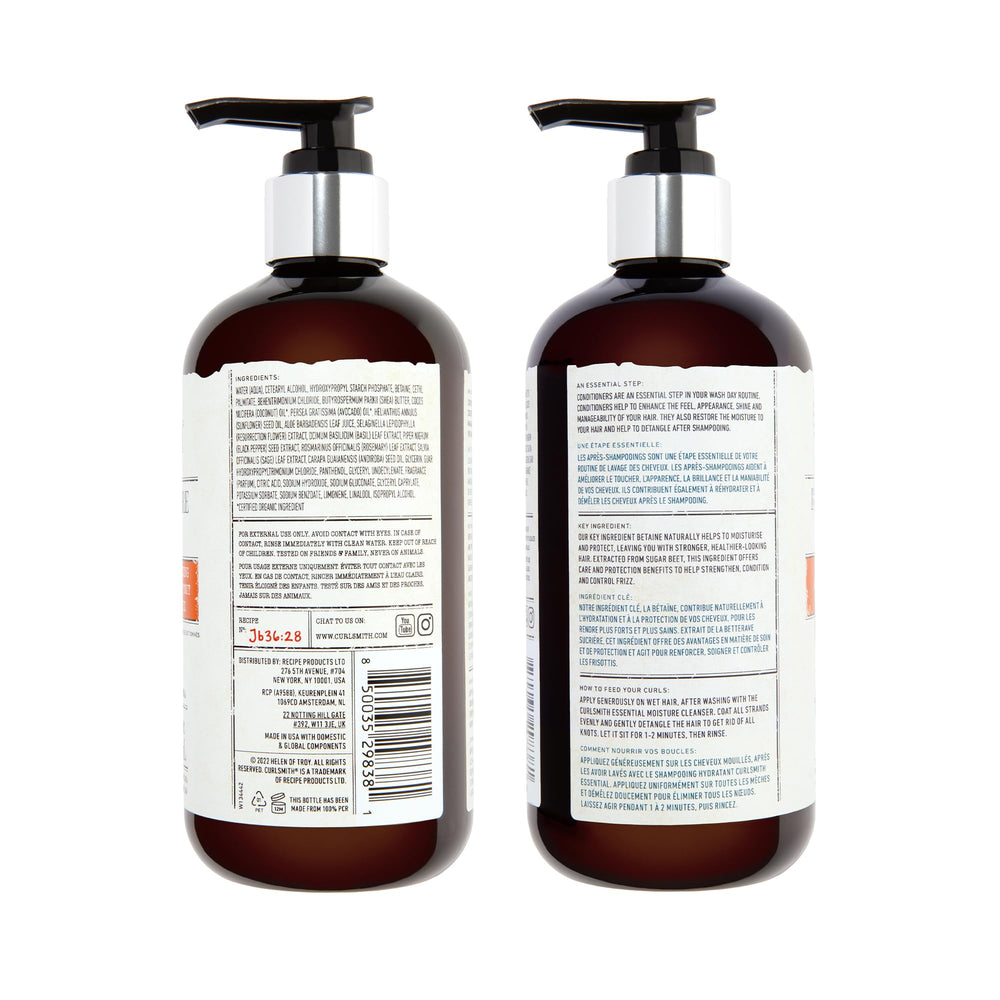 CURLSMITH producto en baño moderno con rizos definidos y aspecto saludable