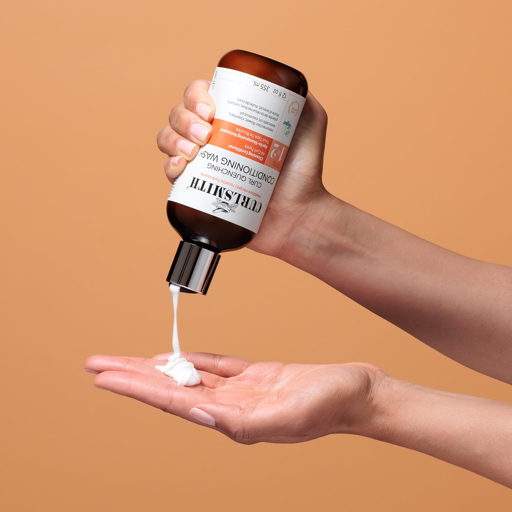 CURLSMITH etiqueta con ingredientes para verificar fórmula suave